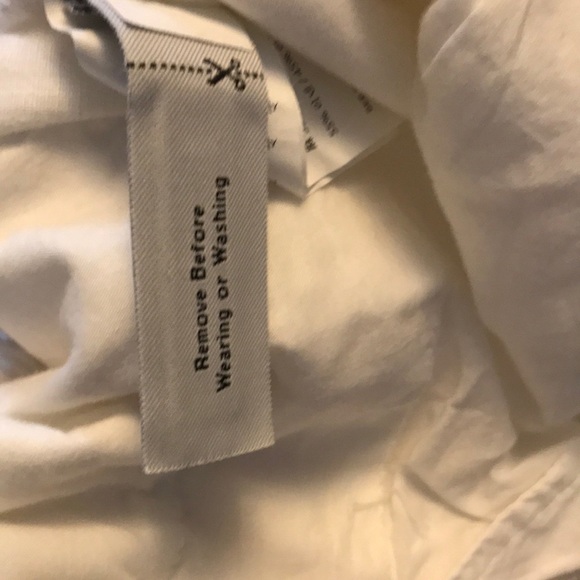 J. Crew White Linen Cropped Pants Size 0 - Picture 6 of 9